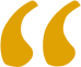 A stylized gold quotation mark symbol on a white background.
