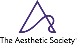 Minimalist purple logo with abstract shapes and 'Aesthetic Soc' text.