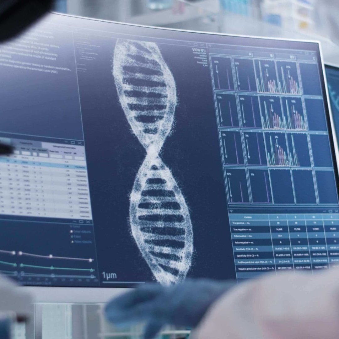 A DNA analysis used in hair loss prevention treatment.
